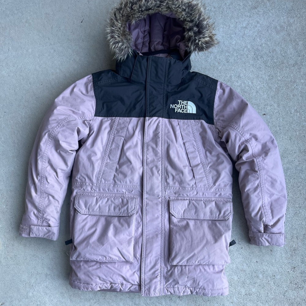 The North Face Lavender and Black Hooded Jacket
